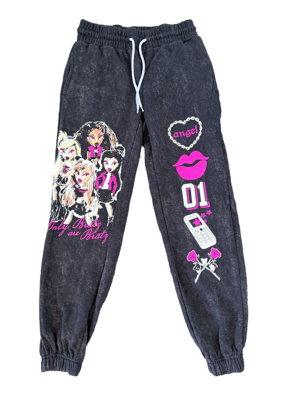 Bratz Y2K Graphic Jogger Sweatpants - Pink Accents